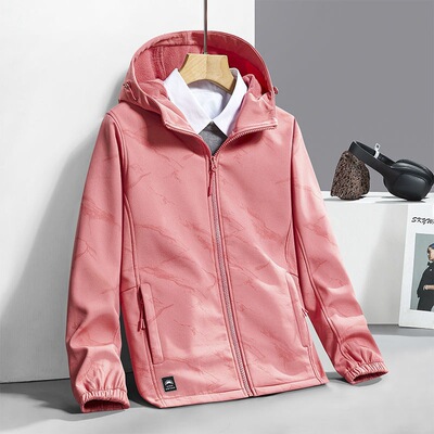 outdoors Soft shell Pizex lady Windbreaker Autumn thickening Plush man Jacket Fleece singleton keep warm Windbreak