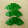 Relief dry green emerald iron dragon raw accessories jade film double happy tree leaf petal jade tube road with pearl lotus jade ring