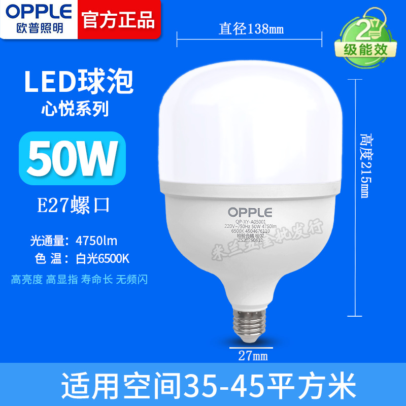 Iluminación OPP 50w burbuja esférica