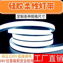 LED硅胶管线条灯嵌入式可弯曲220V任意剪造型防水灯带柔性氛围灯