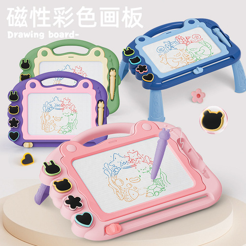 Cross-border children's color magnetic drawing board kindergarten baby learning painting graffiti removable writing board batch