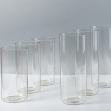 加厚透明亚克力花瓶防摔水养花花盆桶客厅摆件富贵竹水培器皿醒