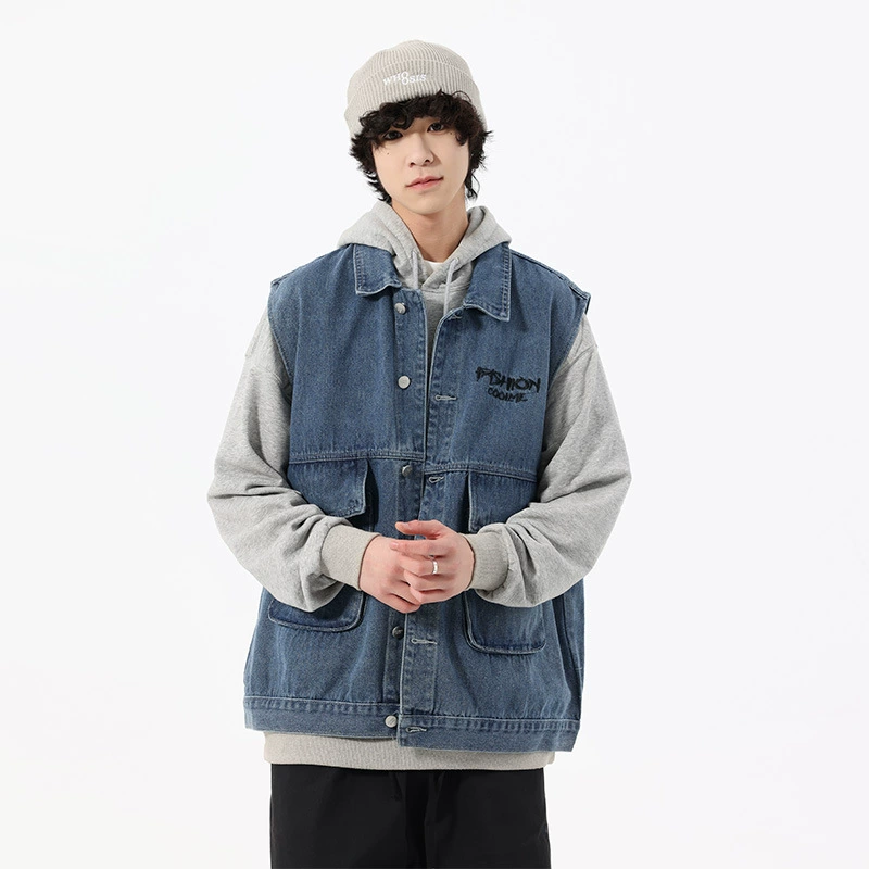Autumn denim vest, Japanese jacket