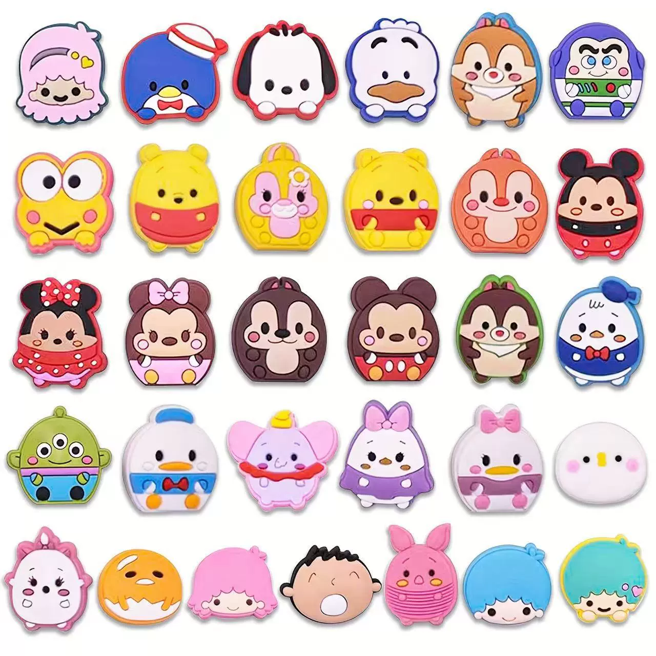 Q версия мультфильм милые отверстия Аксессуары для обуви пряжка для обуви аксессуары для обуви Цветочные аксессуары ПВХ гибкий клей трансграничная электронная коммерция эксклюзивно для в наличии