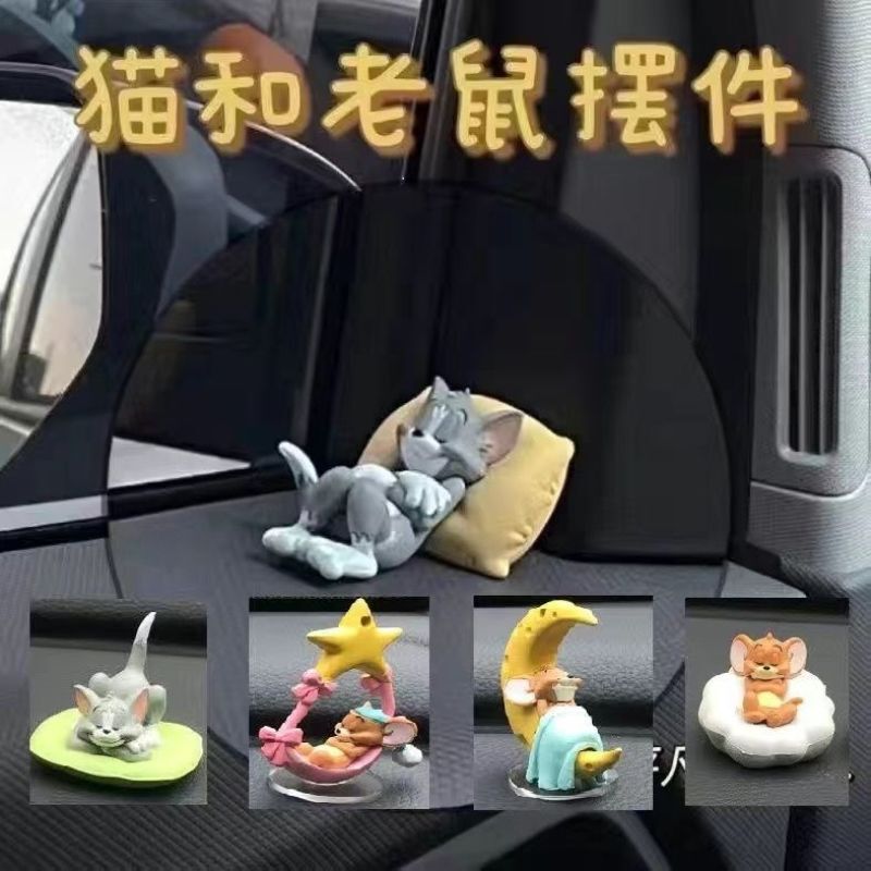 装飾品トムとジェリーのデスクトップ車の装飾品かわいい装飾品人形ジェリーカートゥーントム送料無料|undefined