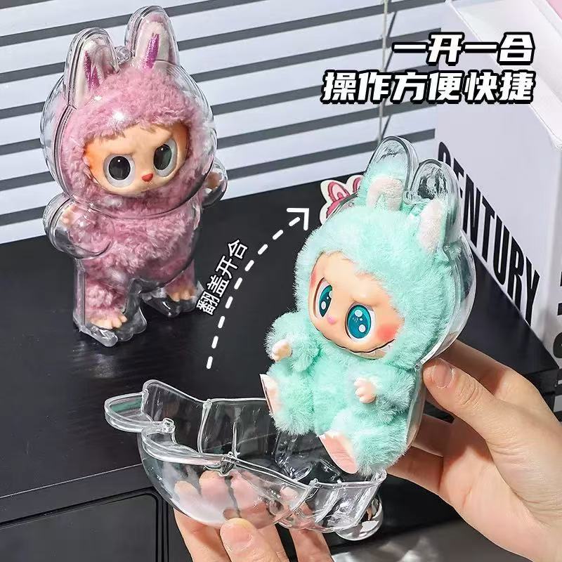 labubu3.0 保護ケース 高透明カバー labubu 高品質保護ケースカバー 防塵ケース ベビー服アクセサリー