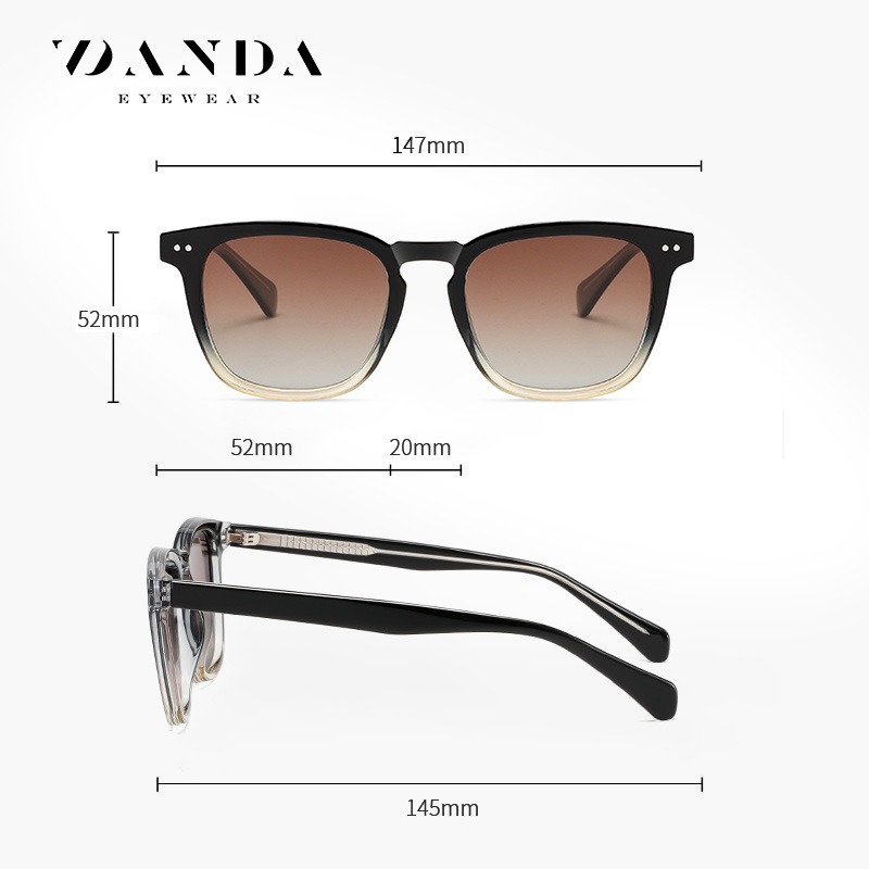 Nuevas gafas de sol polarizadas S31116 Gafas de sol clásicas de moda Gafas de sol de placa de montura al aire libre Gafas de sol de conducción