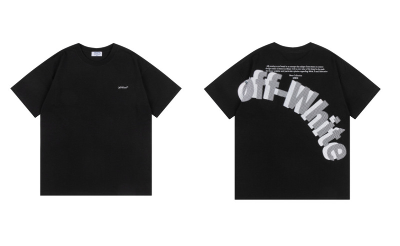 トレンディな漫画落書き油絵矢印半袖男性と女性ルーズカップル OFW 純綿半袖 Tシャツ夏 mk ゼブラ|undefined