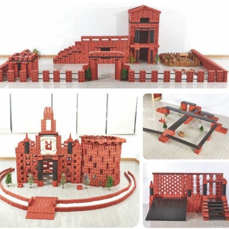 Кирпич для детского сада Master Outdoor EVA, мягкие объемные строительные блоки, красный кирпич, строительная площадка, строительный кирпич, игрушка Anji Game