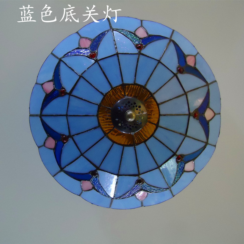 Iluminación al por mayor LED simple sala de estar lámpara de techo Tiffany dormitorio creativo Lámpara decorativa lámpara de techo