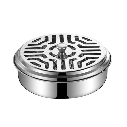 Portable Outdoor Incense Burner Stand, Fireproof Sandalwood Incense Tray with Metal Holder, Home Use Stainless Steel Incense Burner Box