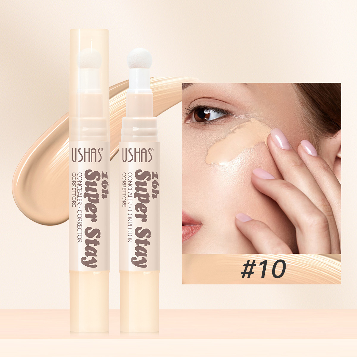 USHAS punto transfronterizo de venta caliente barra de base blanqueador para aclarar la piel, círculos oscuros al por mayor blanqueador UC111