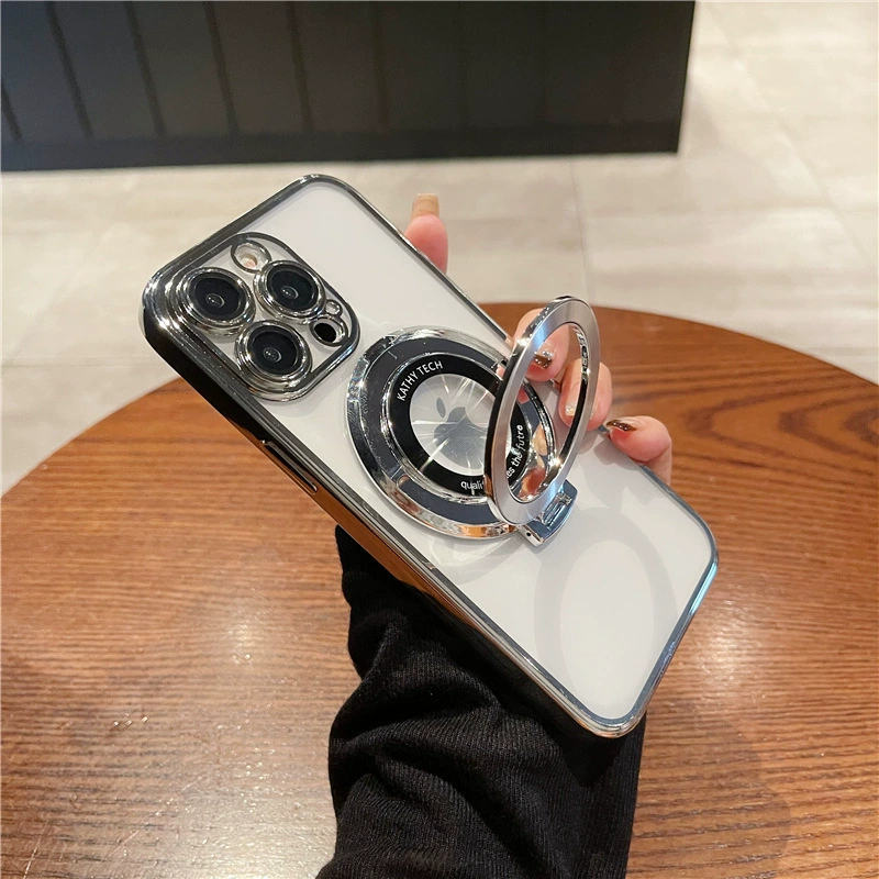 Apple, compatible phone case, magnifying glass, tubing, transparent iPhone 15, protective case, iphone, 16promax