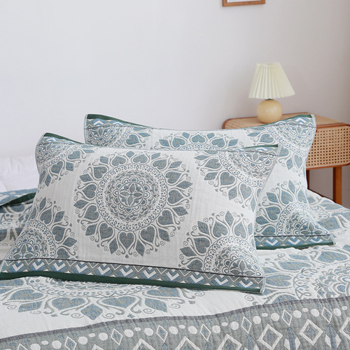 Bohemian Style Four-Layer Gauze Pillowcase Washable Cotton Single Pillowcase Soft Bedding Daily Goods Gift Pillowcase