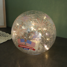 厂家批发创意裂纹蛋形灯玻璃水炸球床头小夜灯裂纹玻璃球led灯罩