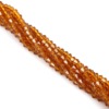 Crystal, glossy beads handmade, hair accessory, 4mm