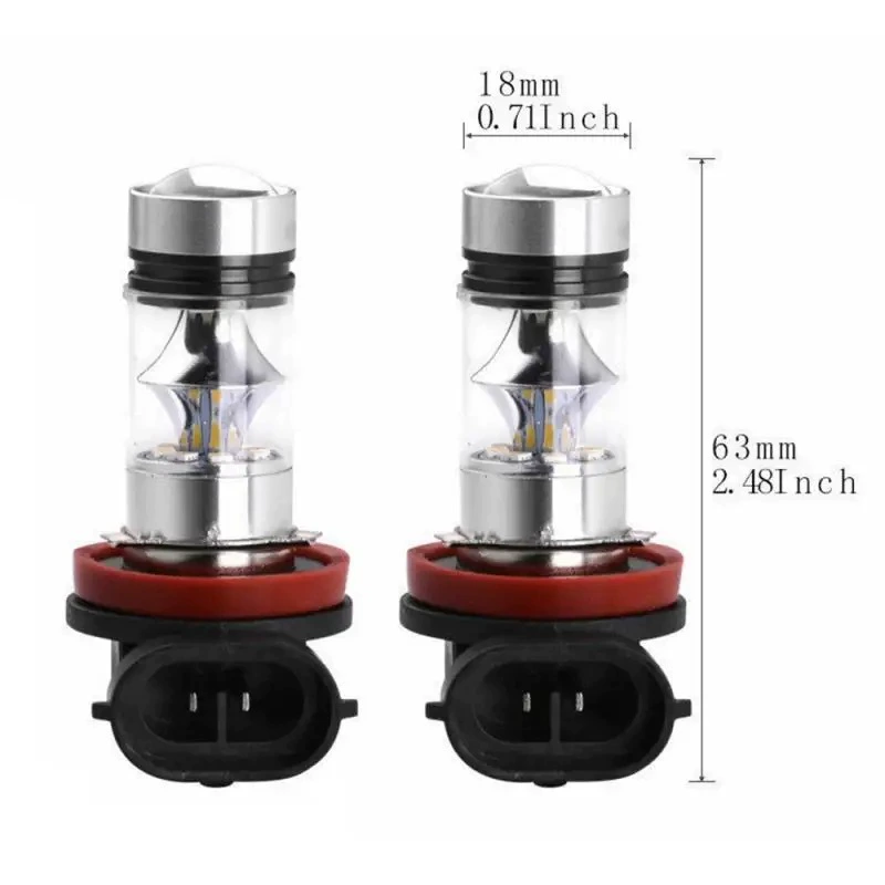 Кросс‑бордер автомобильные LED фары H4 100W 20LED противотуманные Фары 3030 9005 H 16 H7 H1 головные фары