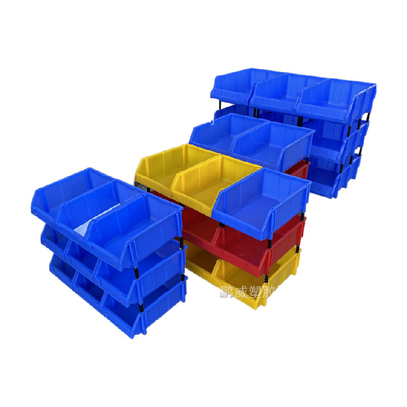 厂家现货浙江杭州宁波五金工具箱 仓库货架物料分类箱 斜口胶框