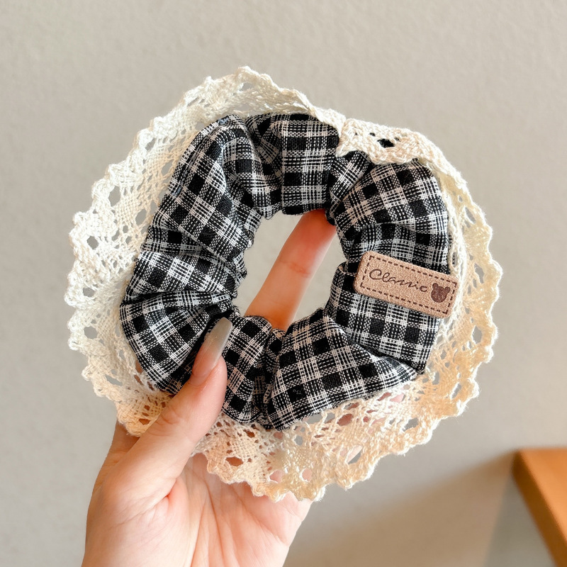 Anillo de cabello de intestino grande coreano para mujeres de alto nivel toallas cuadradas cuerdas de cabello de alta elasticidad y elásticas duraderas flojas flojas