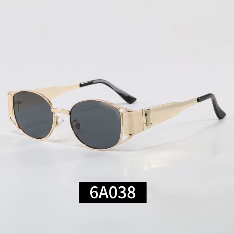 Trendy Oval Sunglasses, Fashionable Hot-Selling Style, Small Round Metal Lenses, Versatile and Stylish, High-Value Sunglasses Wholesale