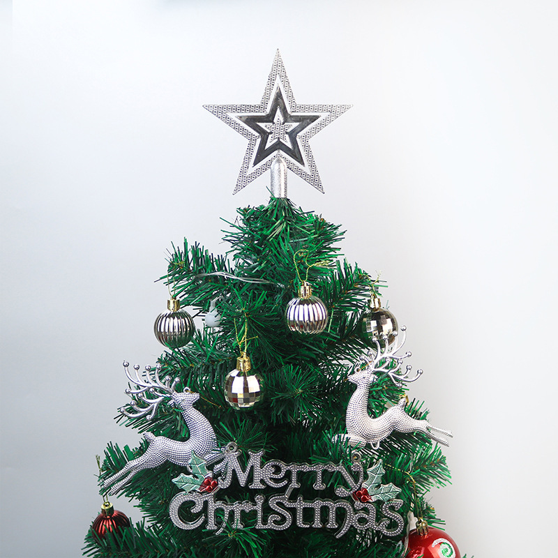 クロスボーダークリスマスツリートップスター装飾用品15センチ五芒星赤立体スタークリスマス装飾用品|undefined