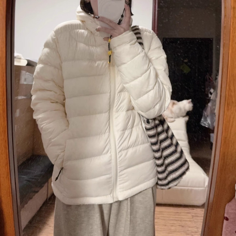 大码棉服女冬季新款轻薄连帽小棉袄韩版宽松时尚保暖棉衣外套|undefined
