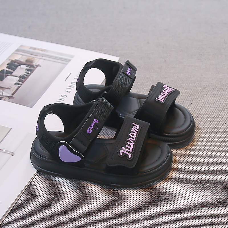 Zapatos casuales de moda para niñas versátiles 2026 verano nuevos niños huecos sandalias de dedos abiertos zapatos de princesa de amor para niñas image 4