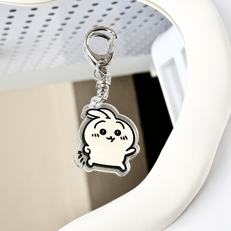 クリエイティブかわいい Jiyikawa キーホルダーペンダント小さなギフトギフトスクールバッグペンダントアクリル漫画アクセサリー|undefined