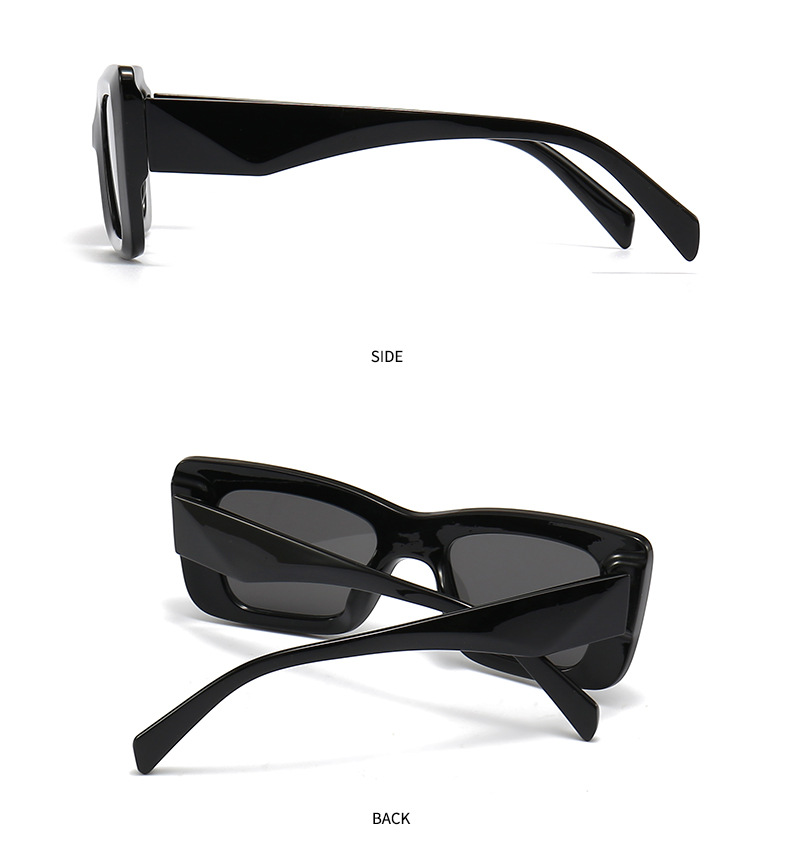 New European and American fashion catwalk small frame cat eye sunglasses for women, trendy sunglasses for men, cross border 9137 UV protection_voghion.com