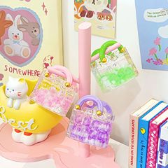 アクリルオイル流砂オーナメント、フラッシュハンドバッグオーナメント、Douyin対面、ネットセレブパーク屋台小物