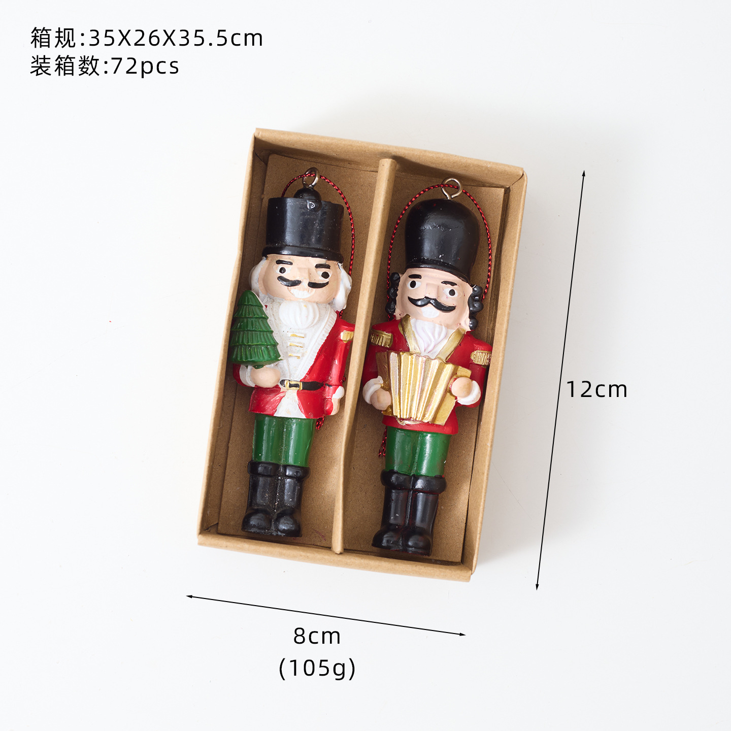 Lote transfronterizo adornos de caja de nuez adornos navideños adornos de árbol de Navidad adornos de mesa accesorios de decoración de escena