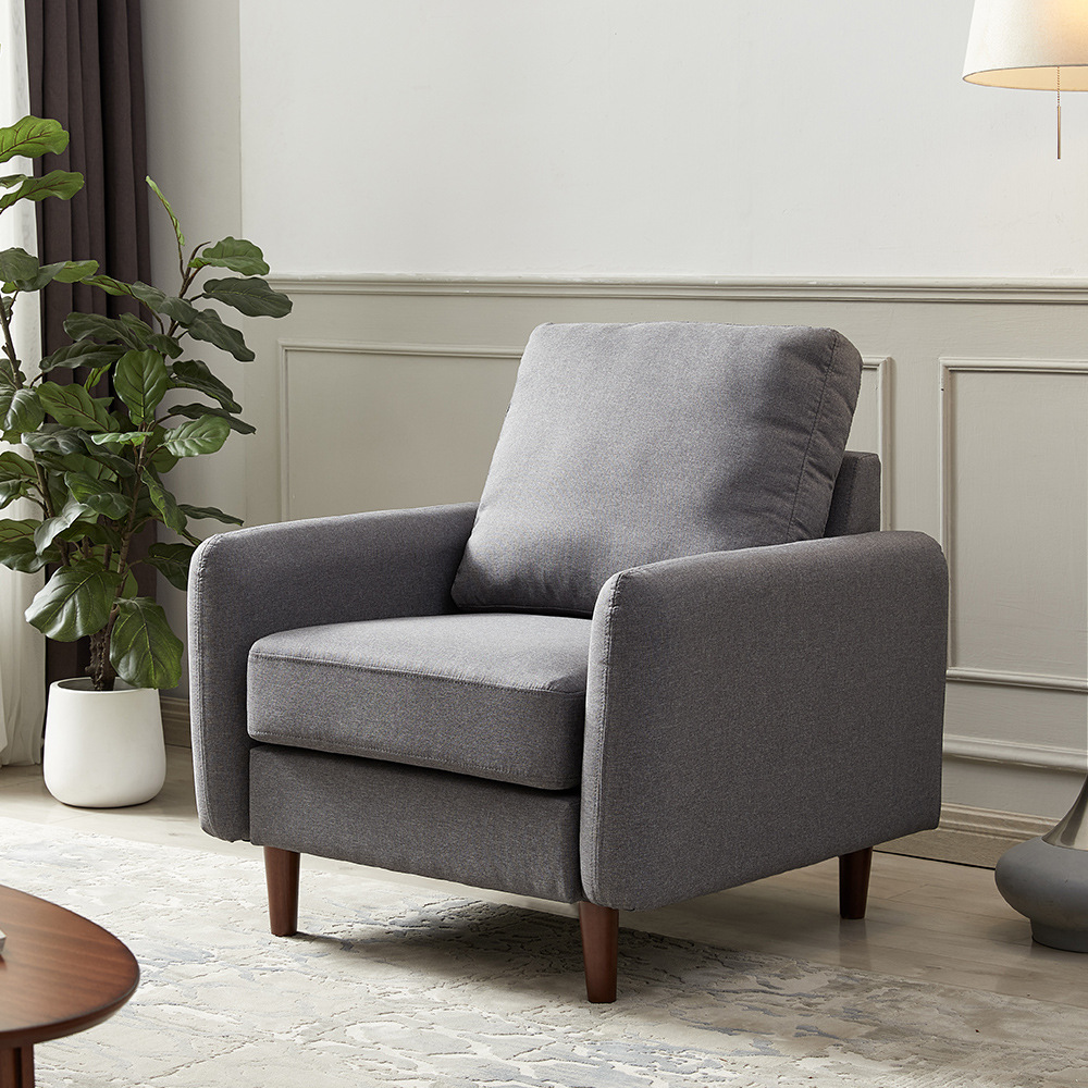 北欧小户型布艺沙发简约现代简易三人出租房用客厅组合免洗科技布