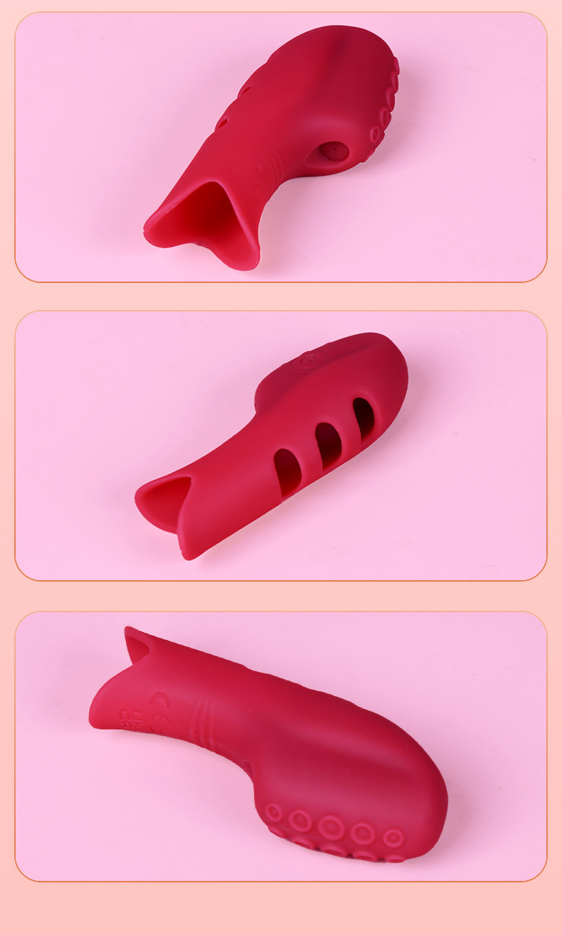 Vibrating Silicone Finger Sleeve, Button-Control Anal Training Massager for Adults — detail image 21