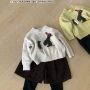 女童套头圆领儿童毛衣