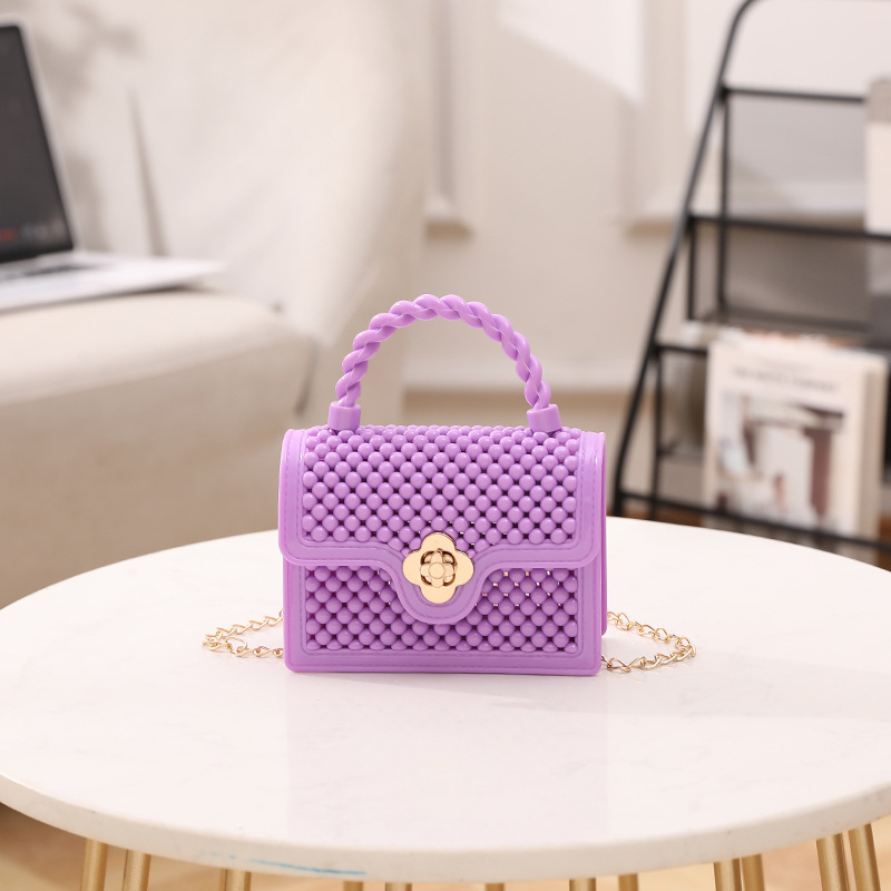 Bolso de Gelatina Calado para Mujer de PVC, para Uso Diario image 13