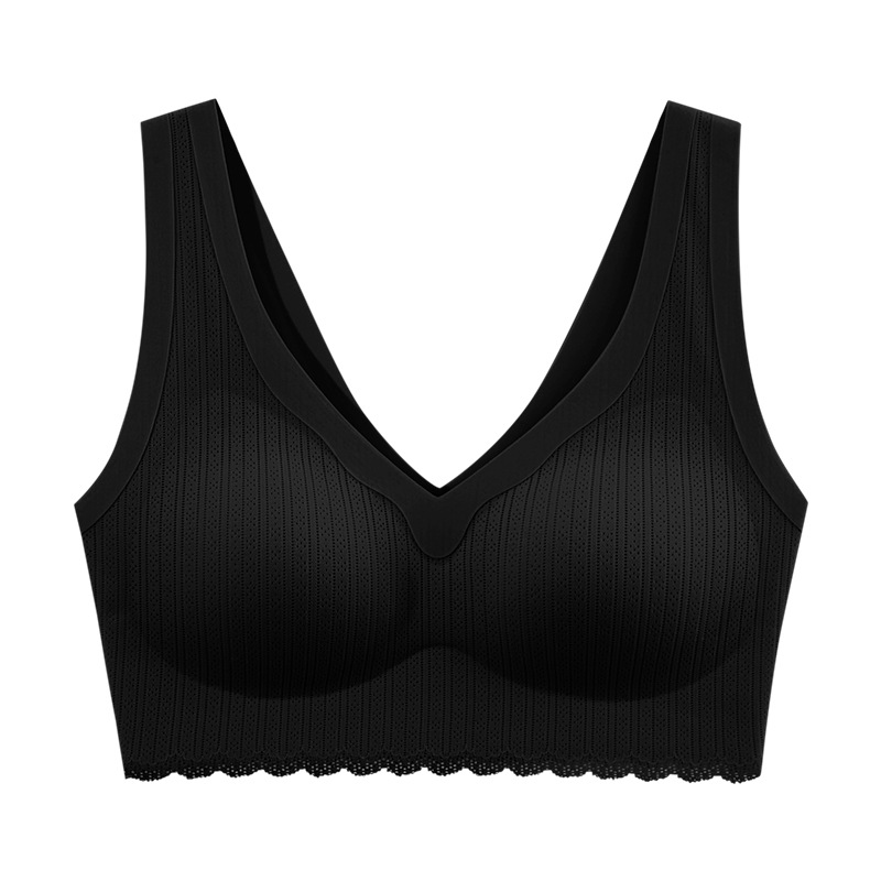 1124 와이드 숄더 조끼 스타일--블랙