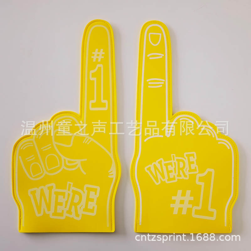 EVA Palm Victoria gesto Cheer guantes de esponja Cheer porristas fabricante