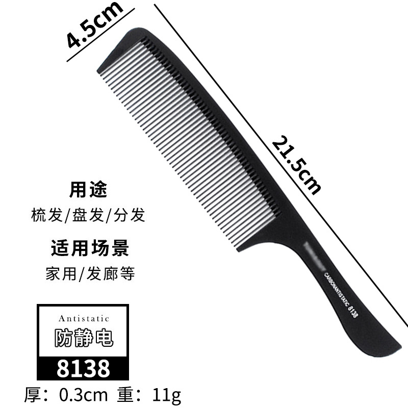 Fuente fabricante transfronterizo Tapa de Tony Venta caliente transfronteriza Peluquería Herramientas de peluquería Venta caliente Peine de cola puntiaguda Exceptor de permanente de dientes densos
