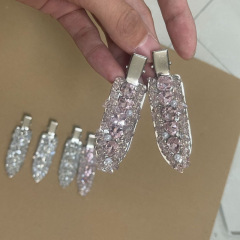 韩式合金发夹镶钻鸭嘴夹气质百搭高级感刘海碎发夹清冷感发饰头饰