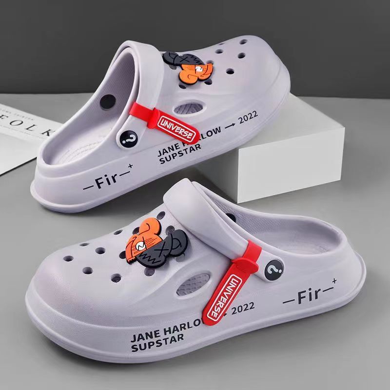 Los deslizadores suaves antideslizantes de la plataforma de los hombres, sandalias cerradas simples de la playa del dedo del pie, al aire libre