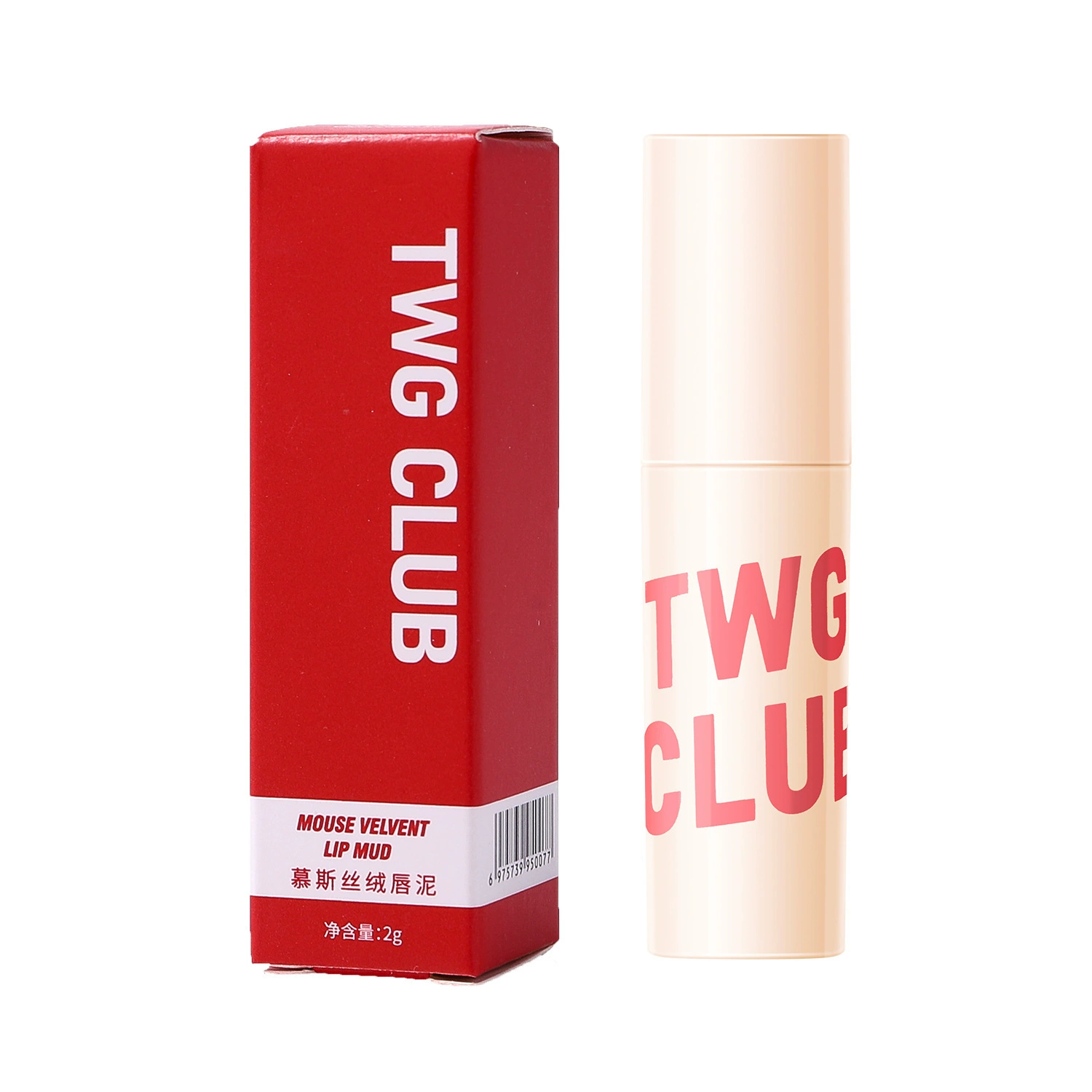 Лип-суфле TWG Club, полупрозрачный матовый оттенок, стойкий к выцветанию, 2 г