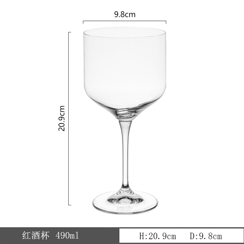 Tazas de vino de cristal sin plomo tazas de champán lujosas caseras tazas de alto pie tazas de vino especiales personalizadas al por mayor