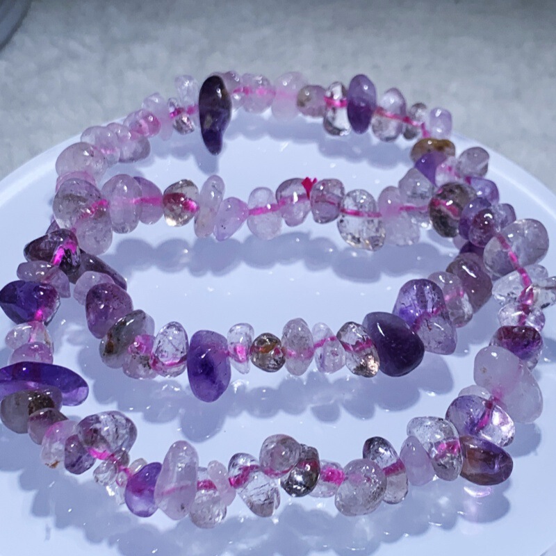 Natural Super Seven Irregular Shaped Bracelet, Super Seven Crystal Bead Jewelry Wholesale with Free Shipping
