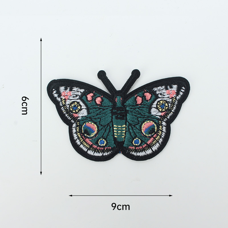 Círculo de bordado de computadora dibujos animados bordados pegatinas de tela letras bordadas pegatinas de toallas bordadas pegatinas de ropa zapatos sombreros