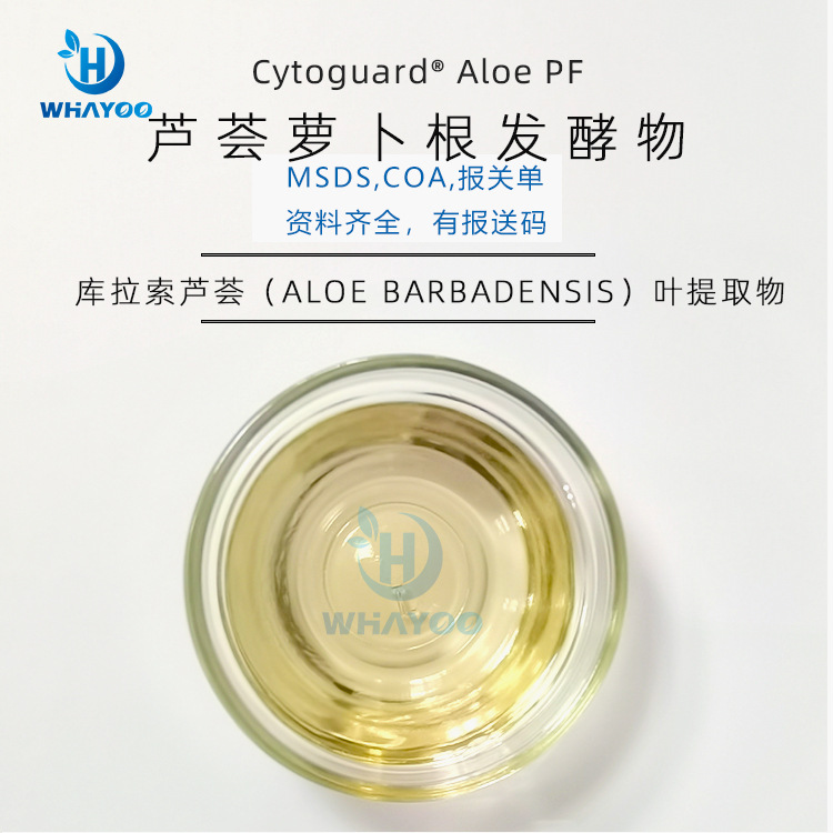 美国苮琇Synsil安评报送码化妆品级芦荟萝卜根库拉索芦荟叶提取物