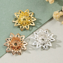 古风16mm镂空三层立体碰焊铁花diy新娘头饰手作材料饰品配件批发