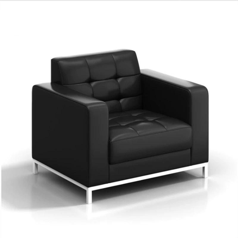 Sofá de oficina moderno simple sofá de cuero de oficina mesa de té combinación de automóviles 4s tienda de sofá de recepción