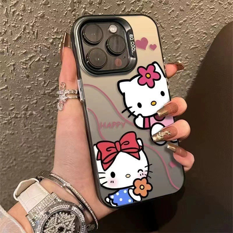 Hello Kitty, совместимый чехол для iPhone 15 Pro, матовый милый чехол, 14 Pro Max, 12