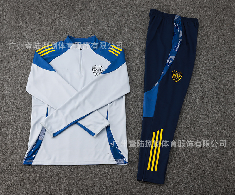 2526新款足球服巴黎皇马阿森纳拜仁长袖半拉训练服一件批发|undefined