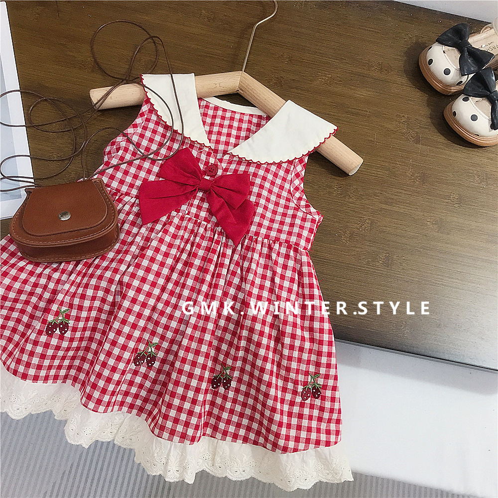 summer small princess costume with bow